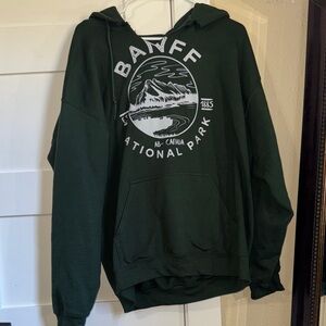 Gildan Dark Green Banff National Park Hoodie